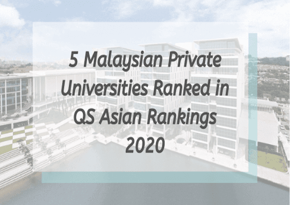 5 Malaysian Private Universities Ranked in QS Asian Rankings 2020