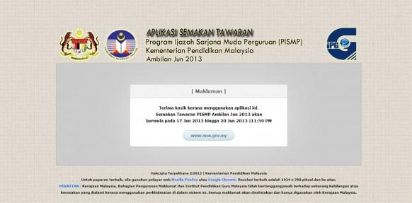 Results for Bachelor of Teaching (PISMP) out today