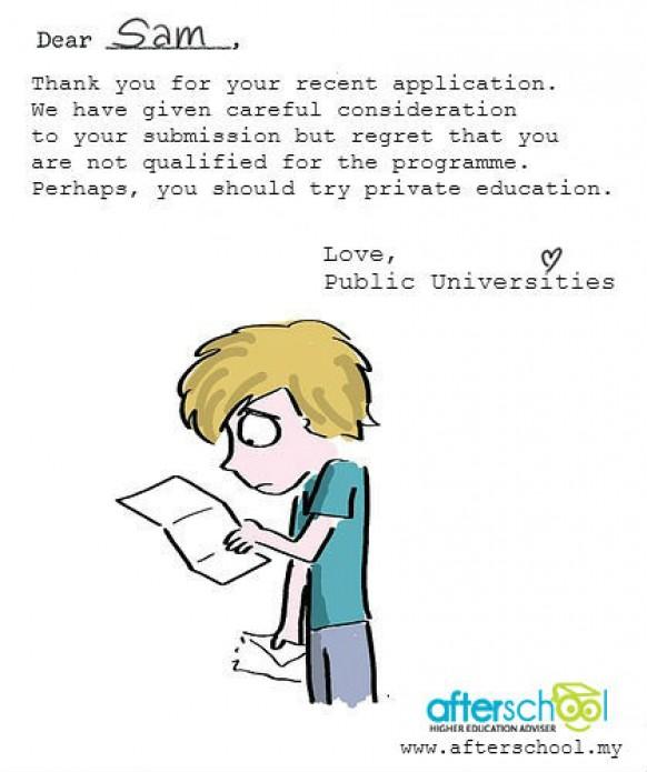 Students who failed to secure places at public universities might have second chance at private institutions