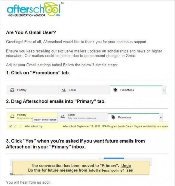 Don't miss out on your Afterschool Newsletters 