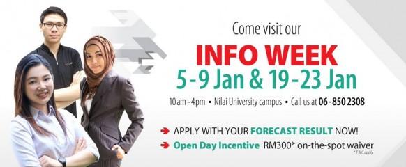 Nilai U Info Week happening 19-23 January! 
