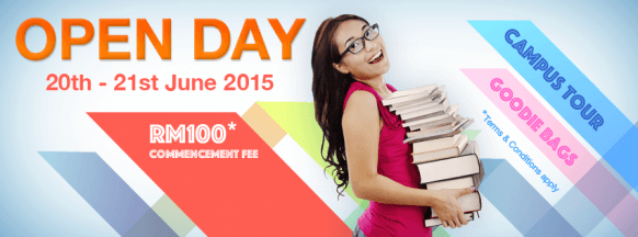 Nilai U Open Day happening 20-21 June 2015