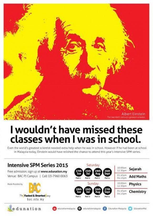 Free SPM review classes sponsored by BAC