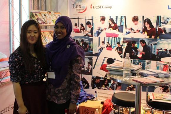 Students and parents shop around at Higher Education Fair
