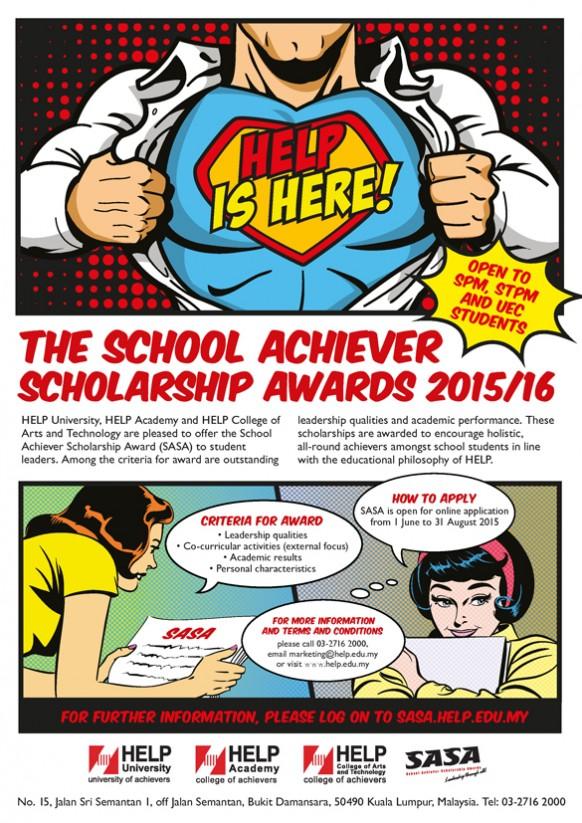 HELP Group School Achiever Scholarship Award 2015/16