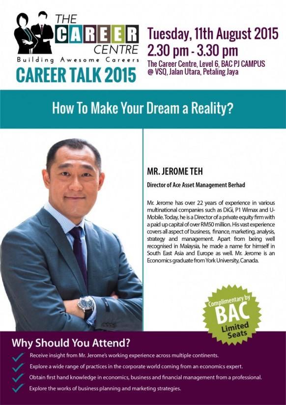 Brickfields Asia College explores the paths to pursuing your passion this 11 August