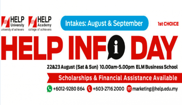 HELP University Info Day this 22-23 August 2015