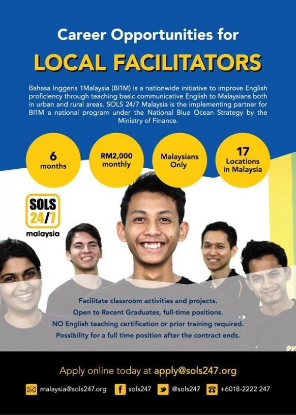 SOLS 24/7 is searching for English tutors
