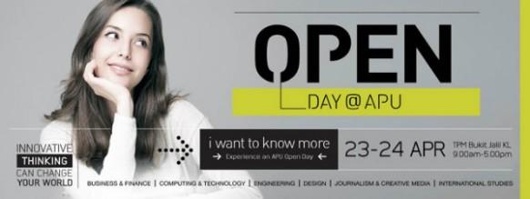 Prepare your weekend for APU's Open Day