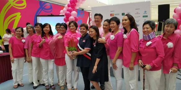 Walking for hope in pink