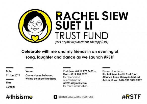 Community sets up trust fund to benefit Rachel Siew Suet Li