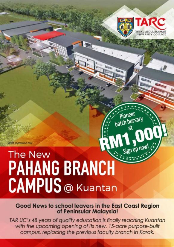 TAR UC to Open New Campus in Kuantan