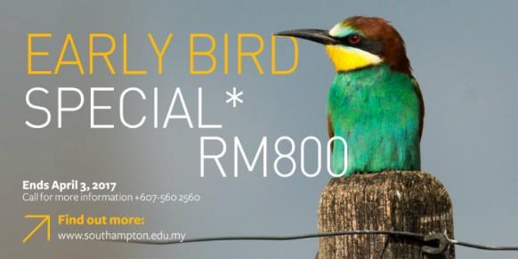Southampton Open Day offers Early Bird Discounts
