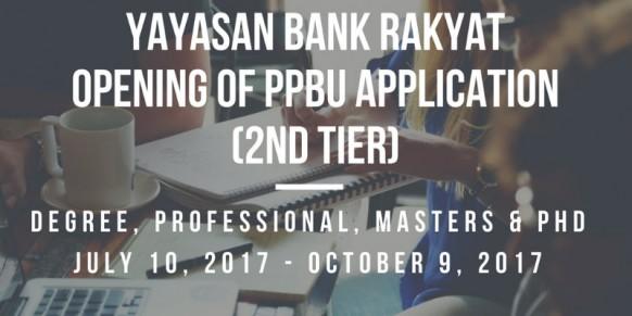 Yayasan Bank Rakyat PPBU (2nd Tier) Will Open On July 10