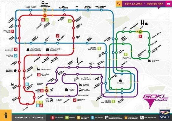 Public Transport Routes in Malaysia