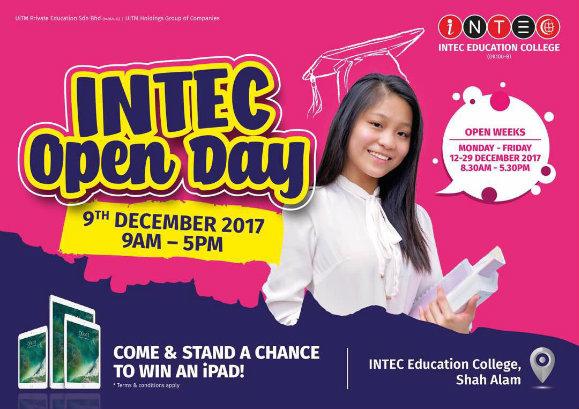 INTEC Open Day - Stand a Chance to Win an Ipad