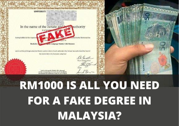 RM1,000 Is All You Need for A Fake Degree In Malaysia?
