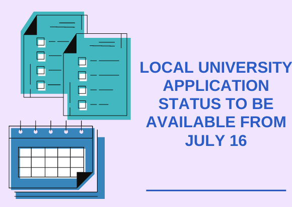 Local University Application Status to be Available from July 16