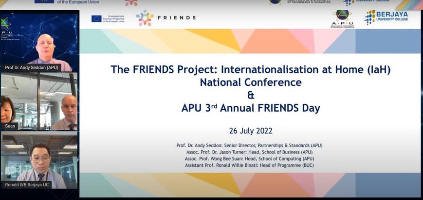 ERASMUS+ FRIENDS Project Malaysia National Conference on  Internationalisation at Home (IaH)